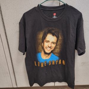 2011 Luke Bryan Live Tour Graphic Design T Shirt Size Large